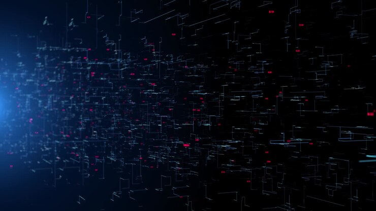 4K Futuristic screen Digital graphs, charts, computer data Finance Display Loop Backround.