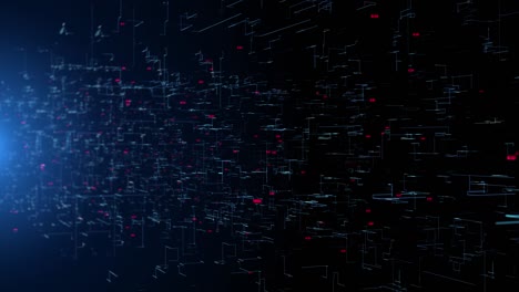 4k futuristic screen digital graphs, charts, computer data finance display loop backround.