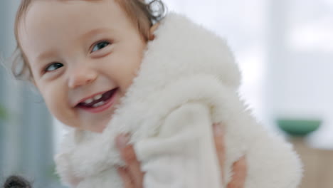 love, family and a mother gives her baby a kiss