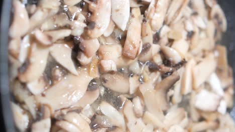 sautéed mushrooms in a pan
