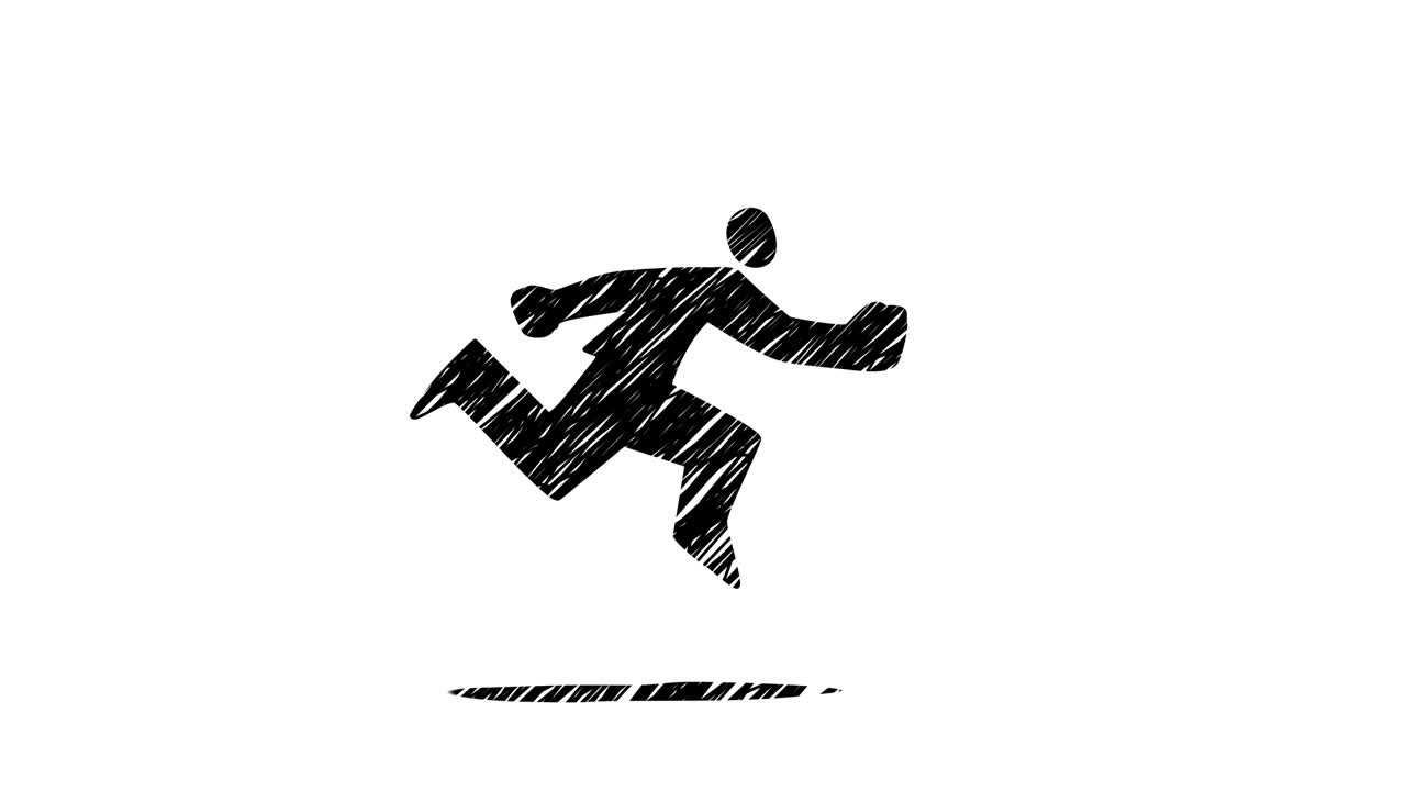 human running