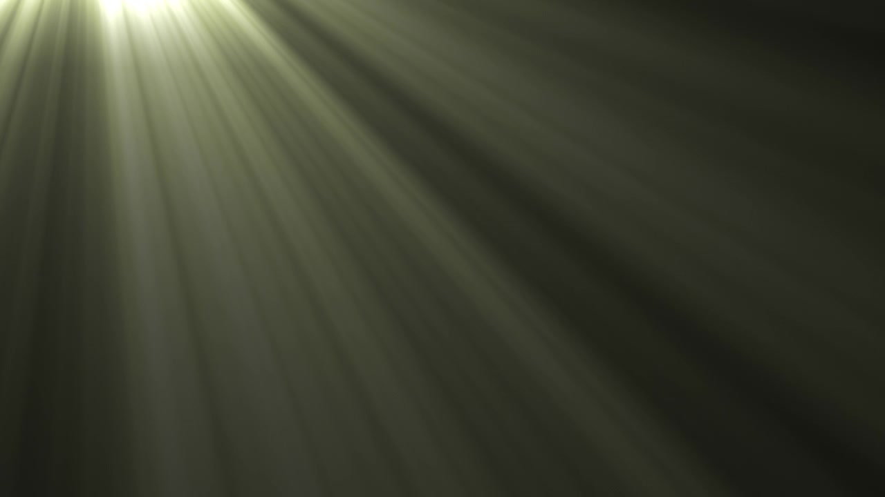 Raios de Luz Dourados Suaves Brilhando Através de Fundo Escuro