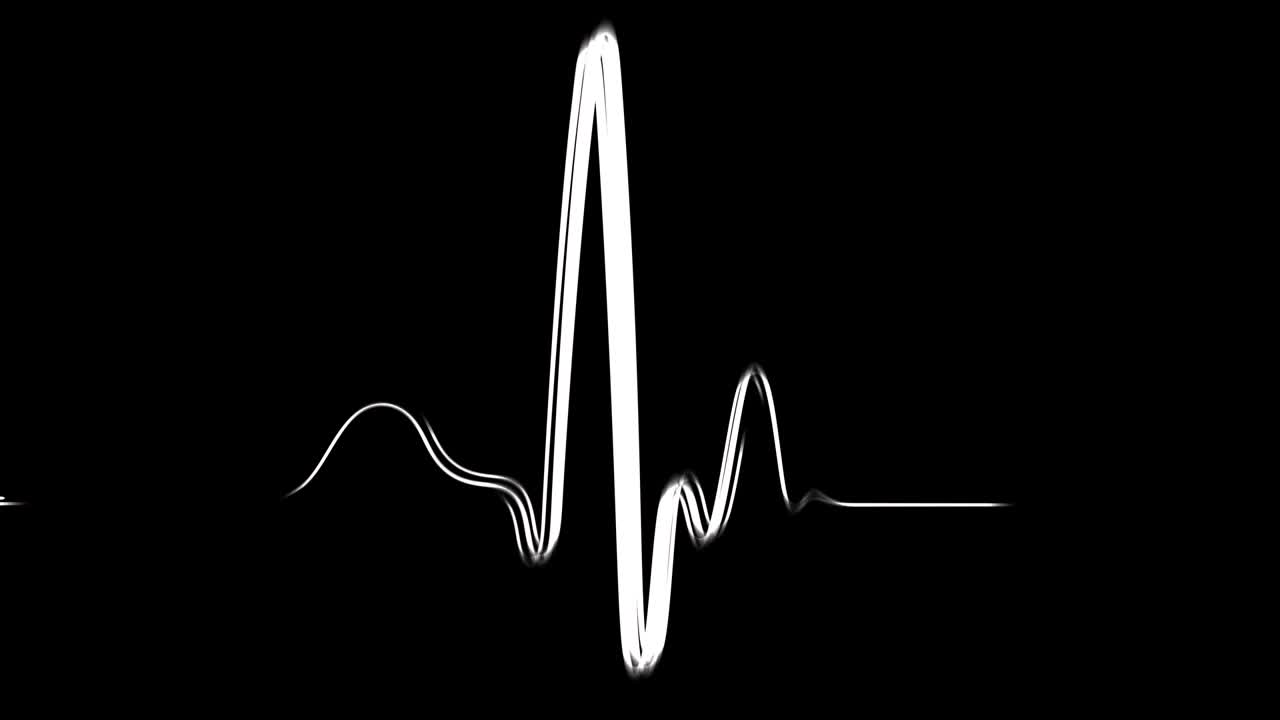 el latido del corazón de neón en una pared de ladrillo oscuro.