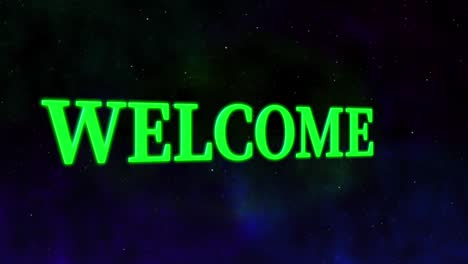 welcome message text animation motion graphics