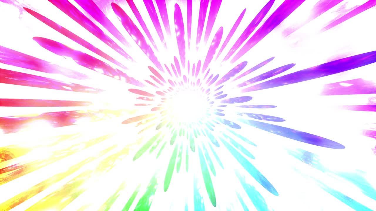 추상적인 아름다운 그라디언트 수채화 스타일화. 중앙에서 둥근 줄무 무지개 루프 된 배경