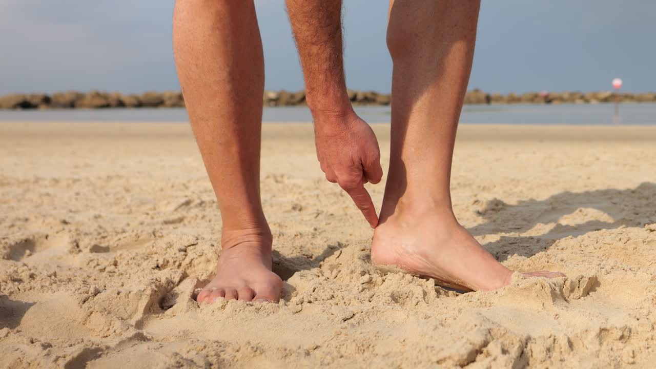 apretamiento en la pantorrilla y el talón