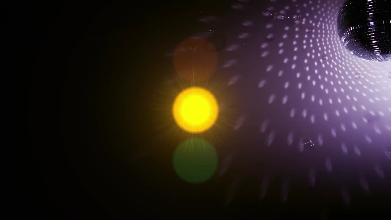 Animation of light spots over shapes