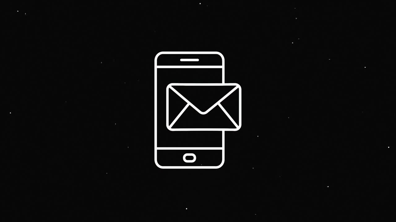 diseño de icono de glitch de redes sociales aislado en fondo rojo. contorno de icono web. gráficos en movimiento.