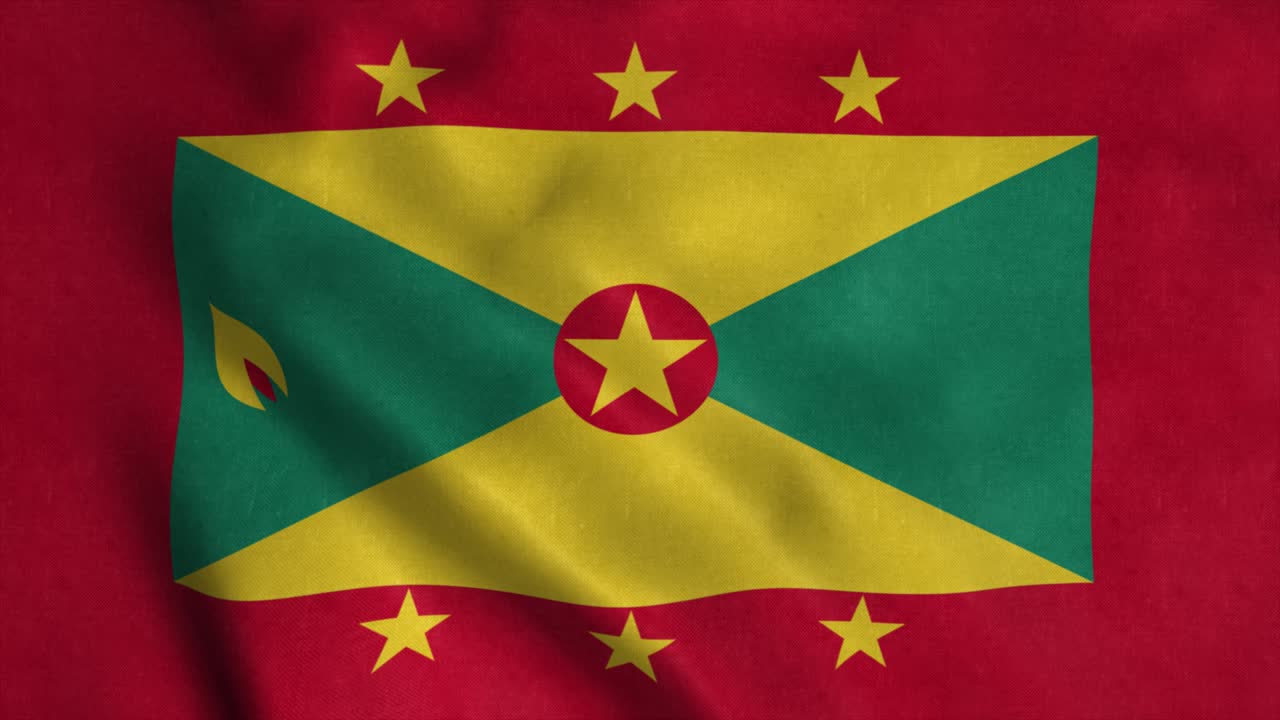 la bandera de granada es de tela densa, un bucle perfecto para el fondo.