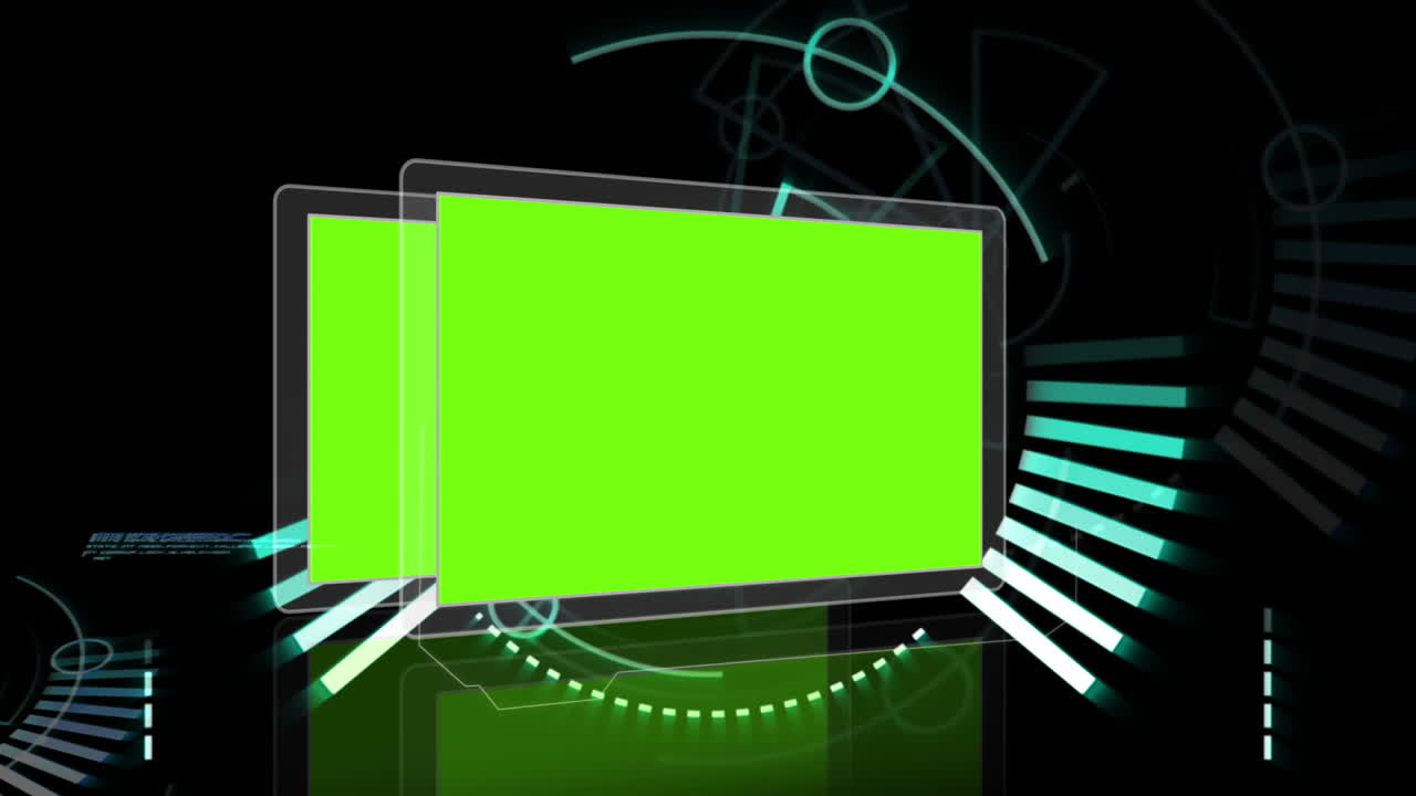 미래의 인터페이스를 통해 손으로 스크롤합니다.