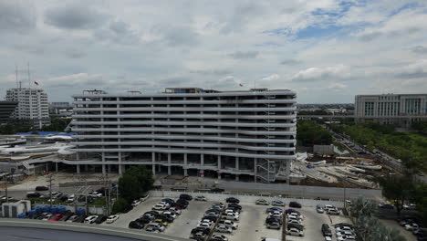 government complex with various offices, parking spaces, public transports, with business establishments and residential areas nearby, in chaeng watthana, bangkok, thailand