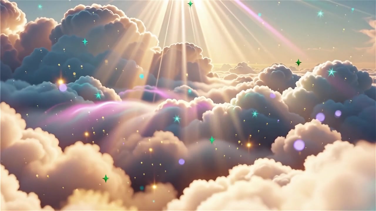Christian Heavenly Light Worship Background