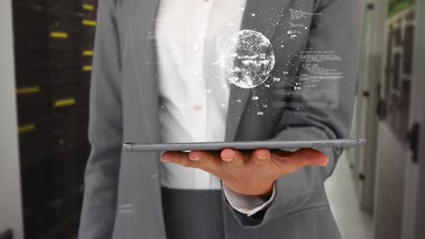businesswoman holding a tablet 4k