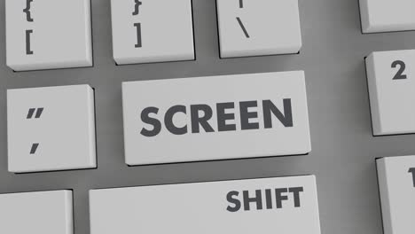 screen button pressing on keyboard