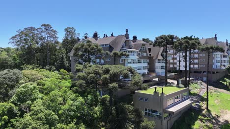 gramado skyline at gramado in rio grande do sul brazil. metropolis landscape. residential buildings. downtown district. gramado skyline at gramado in rio grande do sul brazil. beautiful city skyline.