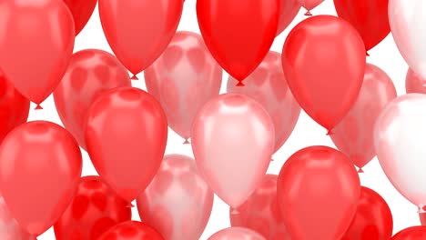 los globos que vuelan hacia arriba