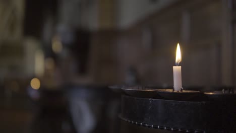 candle in church | england