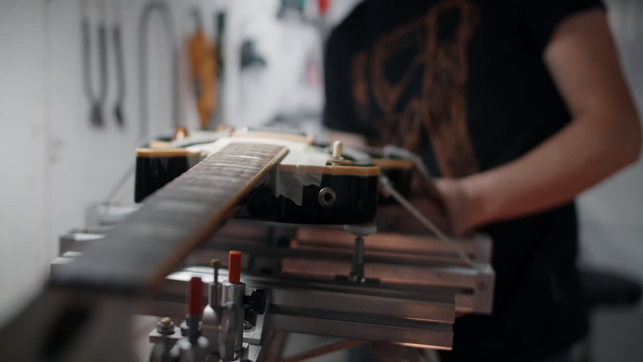 Guitar Neck Repair in a Workshop