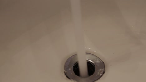 water falling down the drain