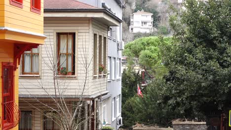 colorful streets of istanbul in winter