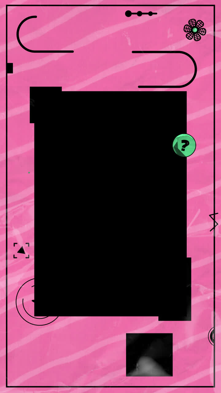 Pink and Black Abstract Design