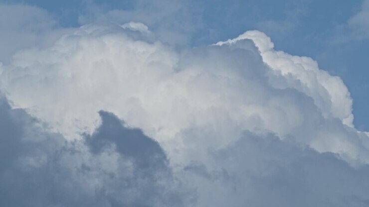 Slow Real Time Moving Clouds During Day, Sunny 4K