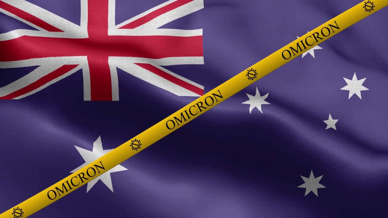 오미크론 변종과 오스트레일리아 발의 금지 줄무