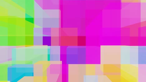 el fondo cúbico multicolor pulsante del bucle vj.