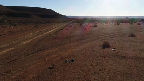 stunning aerial views over the old quiver tree forest outside nieuwoudtville in the northern cape of south africa