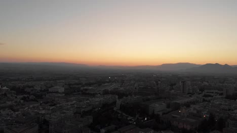 España-Granada-Puesta-De-Sol-Por-La-Tarde-Con-Un-Drone