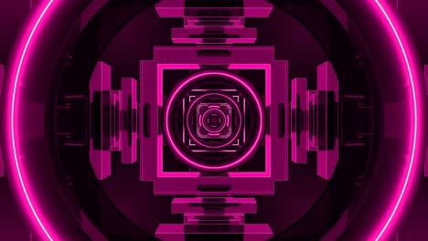 rendering 3d abstract geométrico moderno de fondo de túnel