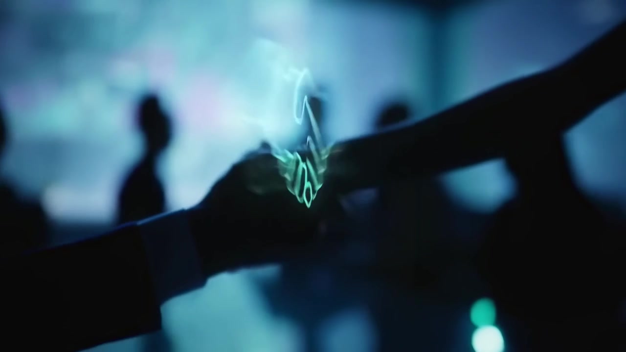 Corporate Team Analyzing Data on Holographic Displays in a Modern Meeting Room