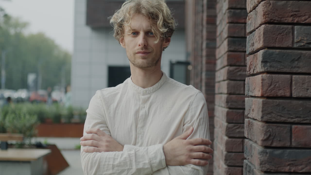 Man standing in city