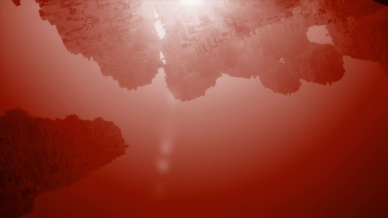 추상적인 은 도시 풍경