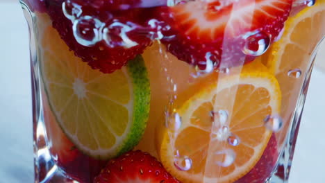 refreshing fruit infused water