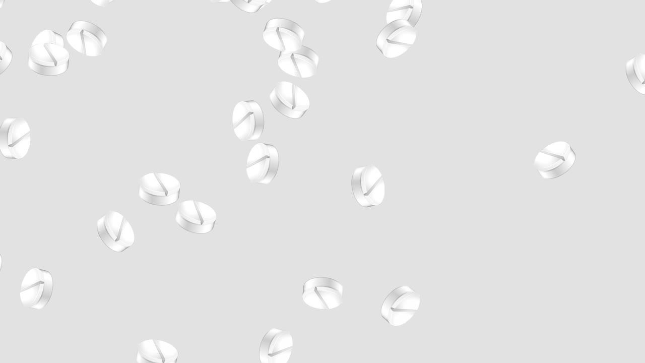 바뀌는 배경에 대해 떨어지는 파라세타몰