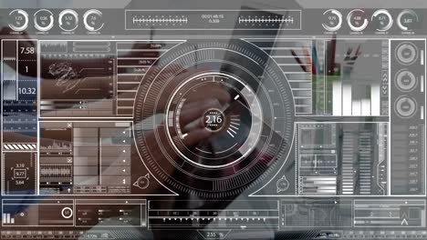 Digital interface with data processing against people using computers