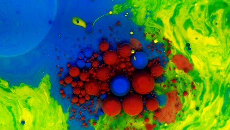 4k fondo de burbujas de aceite líquido abstracto