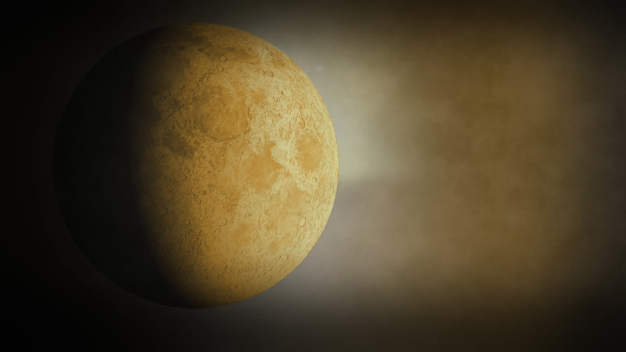 Moon and clouds of smoke
