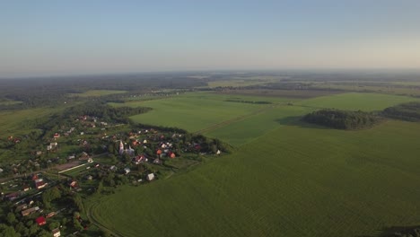 Panorama-Aéreo-De-La-Campiña-Rusa