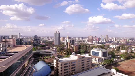 aeridl drone reveal shot of nairobi kenya from upperhill