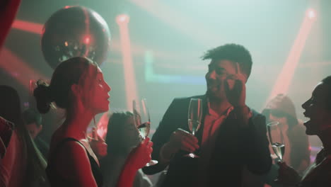 people celebrating at a nightclub