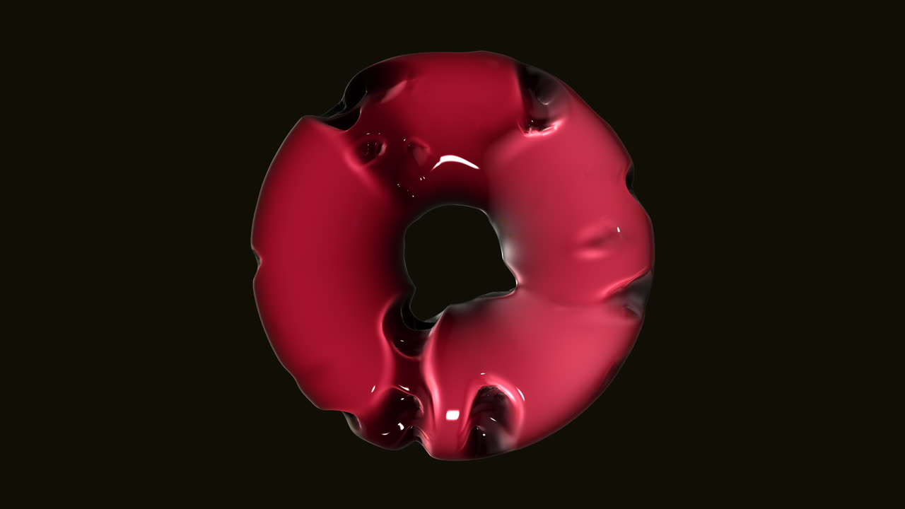 네온 파도가 있는 미래 지향적이고 환각적인 검은 구체 3