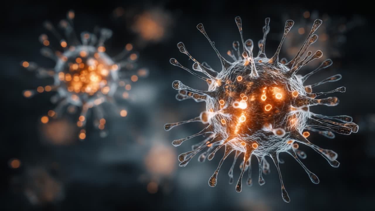 Microscopic Visualization of Viruses: A Detailed Look at Their Complex Structures and Behaviors Under High-Resolution Imaging Techniques