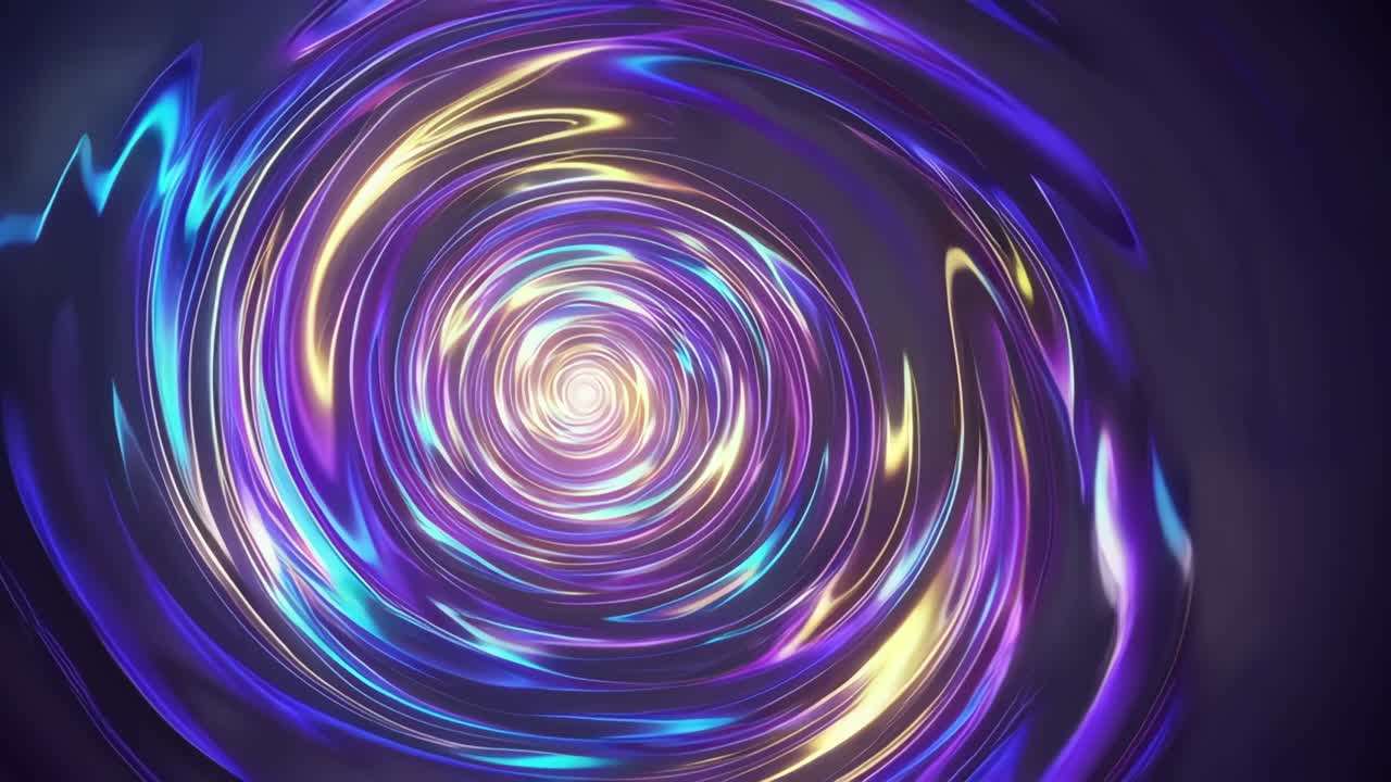 추상적인 다채로운 빛의 터널