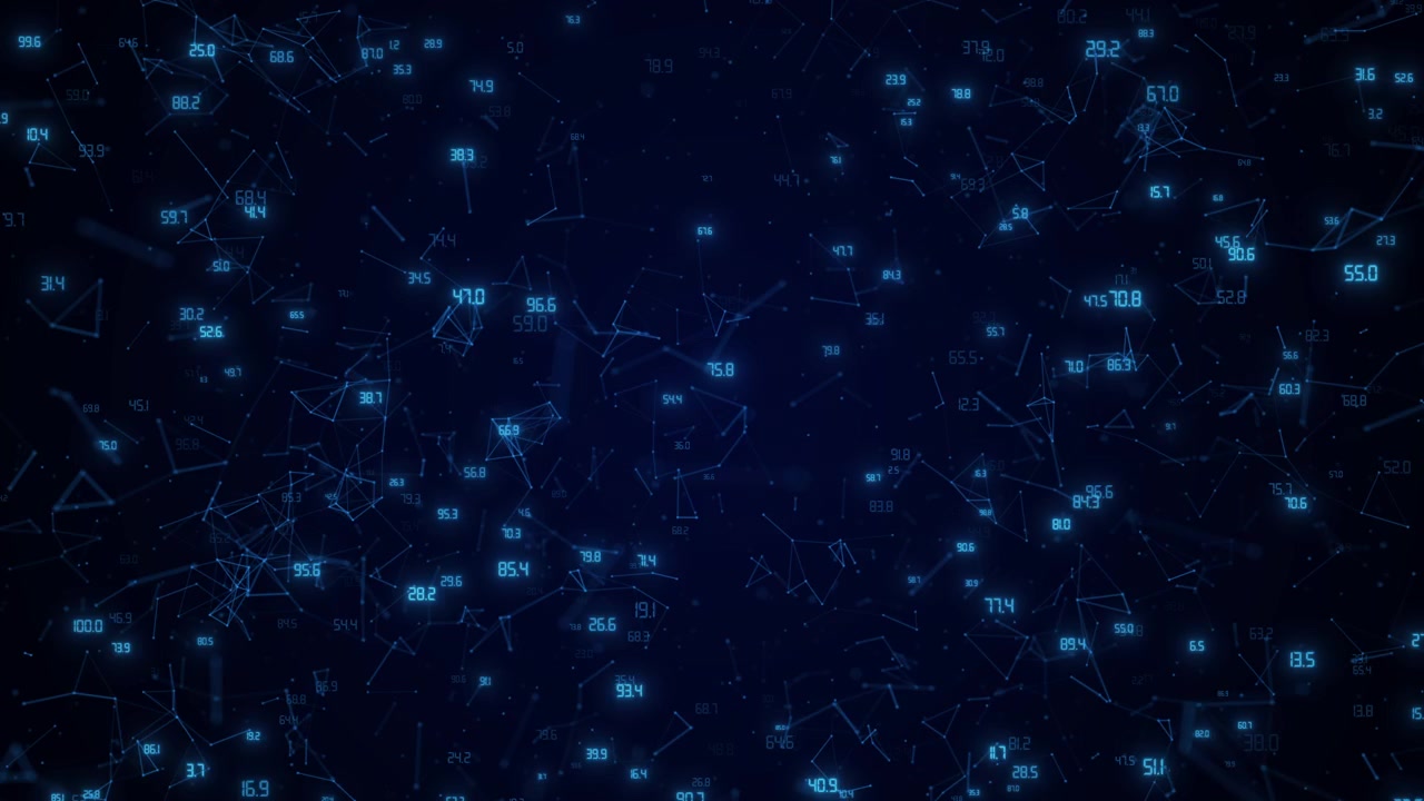 Digital Network Connection with Floating Data Numbers