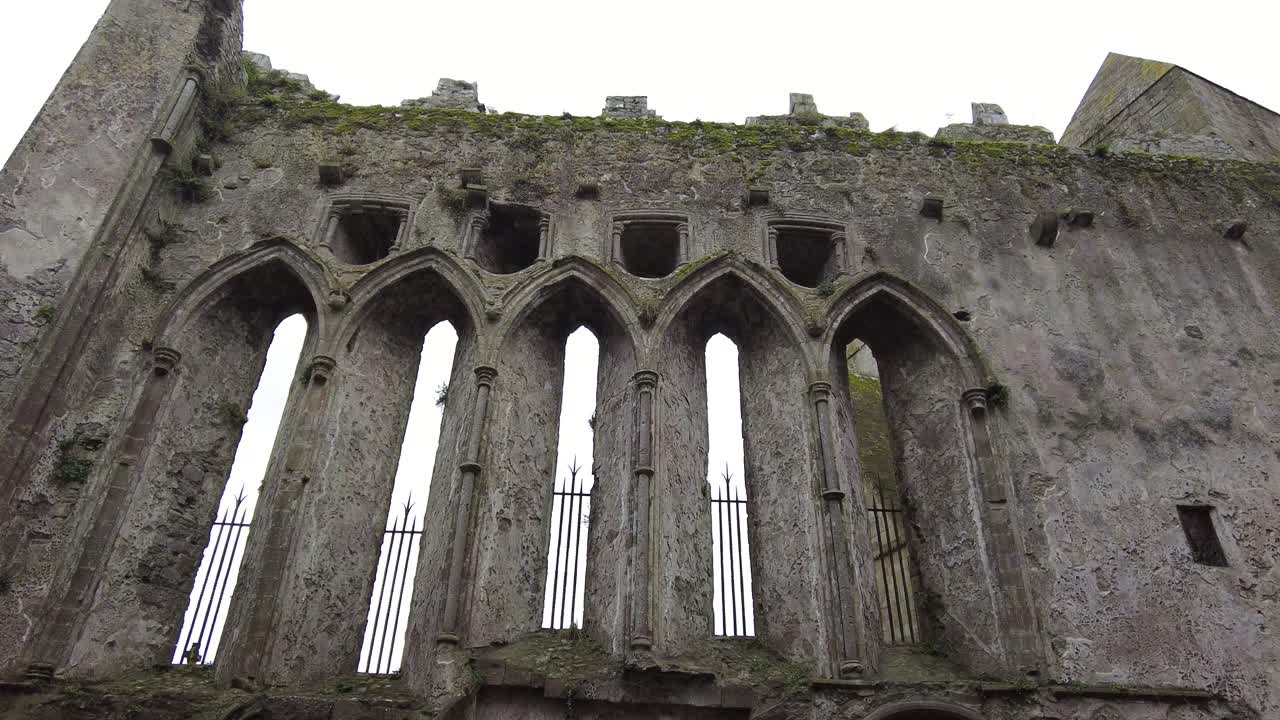 Inside view of the walls of the Rock of Cashel Cathedral County Tipperary Ireland