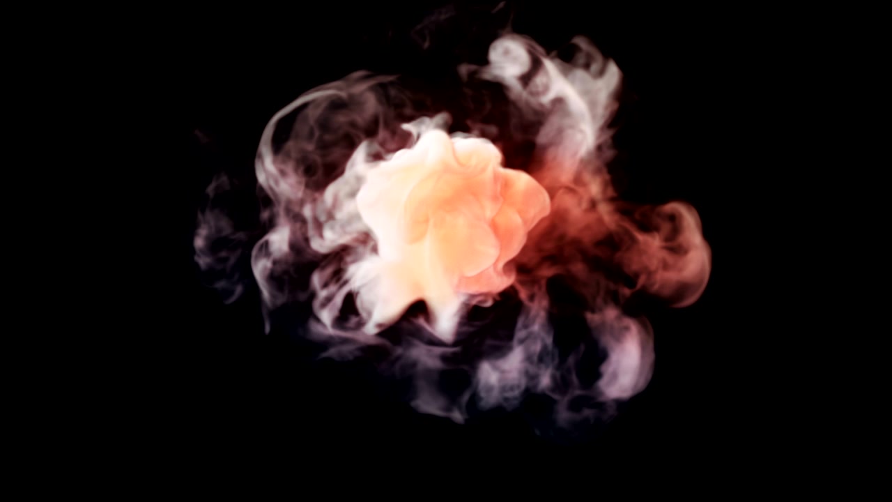 Esplosione di forma di fumo astratta