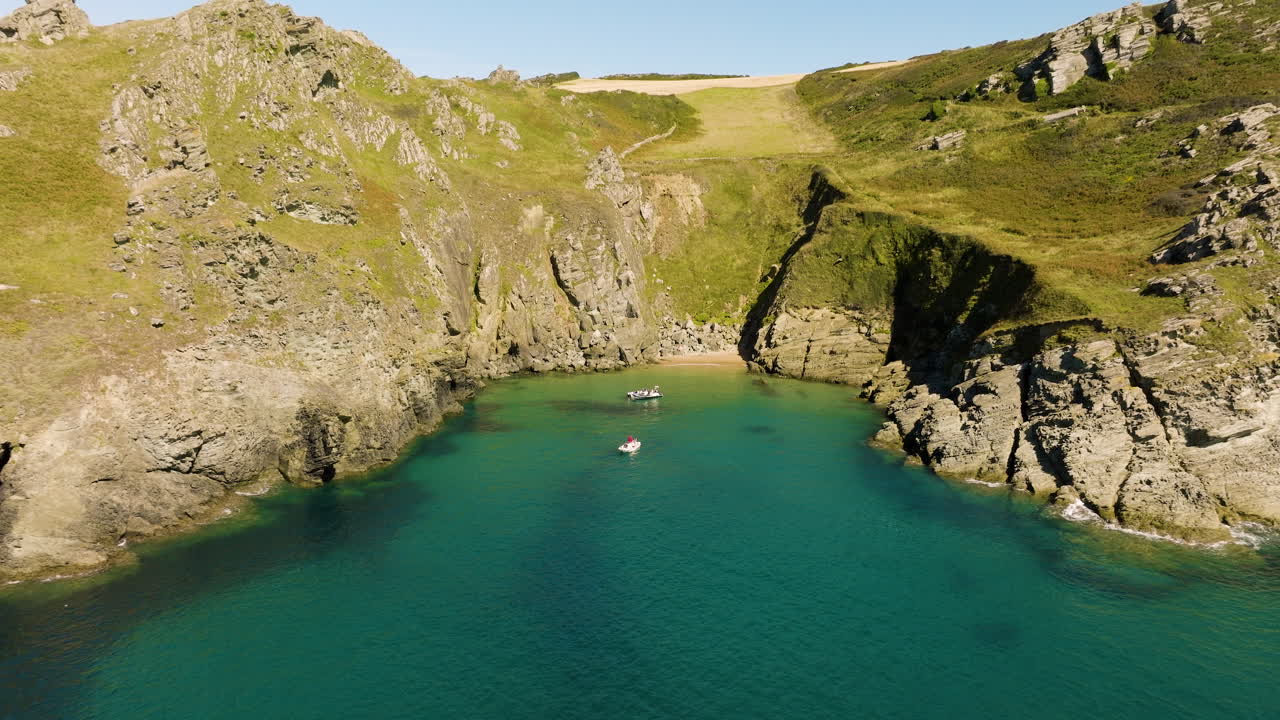 Coastal Bay with Boats