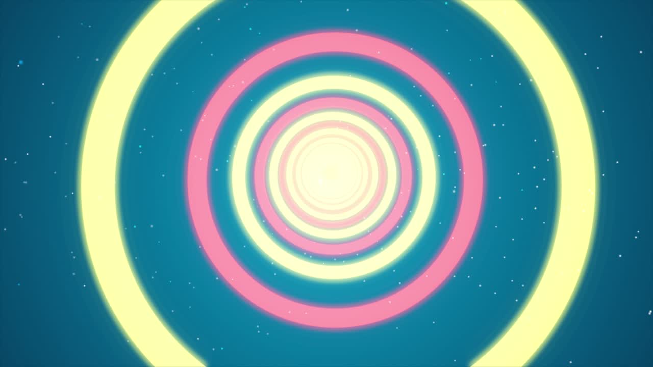 Abstract Neon Tunnel Animation